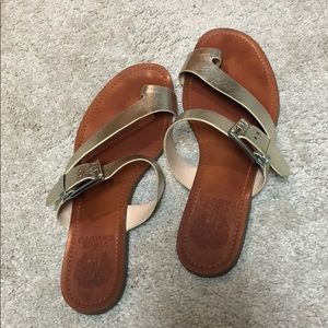 Vince Camuto Gold Sandles 8